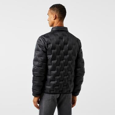  Erkek Regular Fit Kapüşonlu Kapitone Siyah Mont