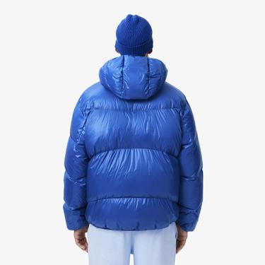  Erkek Relaxed Fit Kapüşonlu Mavi Mont