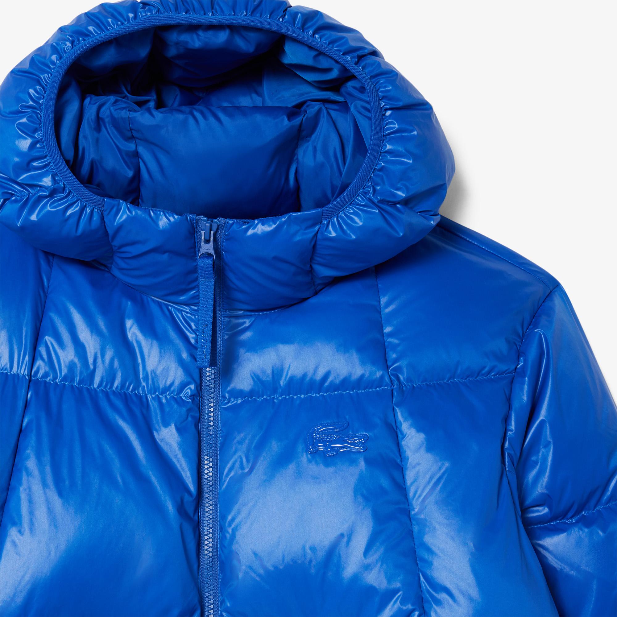 Erkek Relaxed Fit Kapüşonlu Mavi Mont