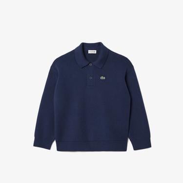  Çocuk Polo Yaka Lacivert Kazak