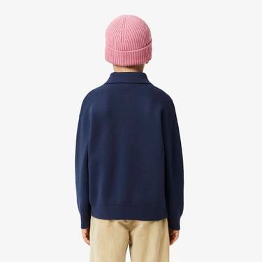  Çocuk Polo Yaka Lacivert Kazak