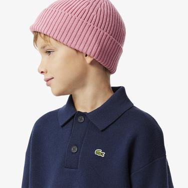  Çocuk Polo Yaka Lacivert Kazak