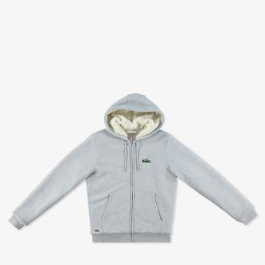  Erkek Relaxed Fit Kapüşonlu Gri Sweatshirt