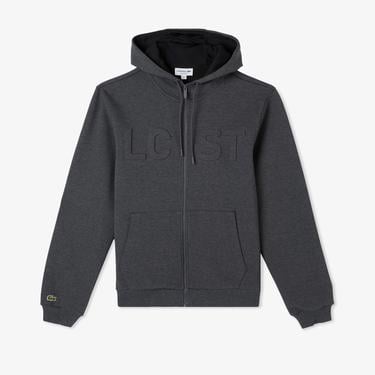  Erkek Relaxed Fit Kapüşonlu Baskılı Gri Sweatshirt