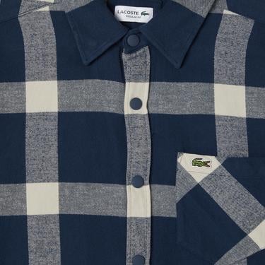  Erkek Regular Fit Ekose Lacivert Gömlek