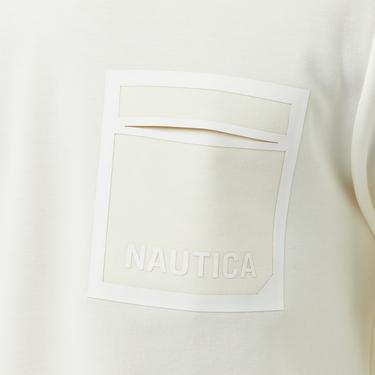  Nautica Erkek Beyaz Regular Fit Sweatshirt