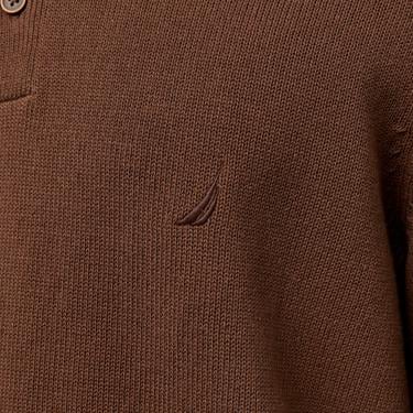  Nautica Erkek Kahverengi Classic Fit Kısa Kollu Triko