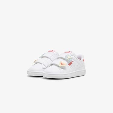  Puma Smash 3.0 Badges Bebek Beyaz Spor Ayakkabı
