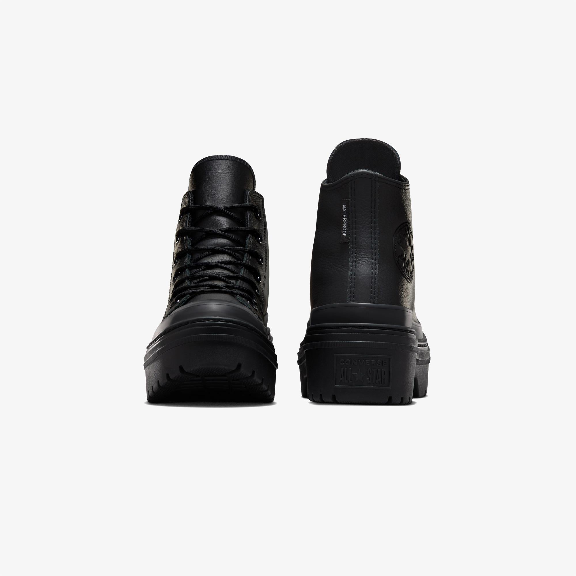 Converse Chuck Taylor All Star Lugged Heel Kadın Siyah Deri Platform Sneaker