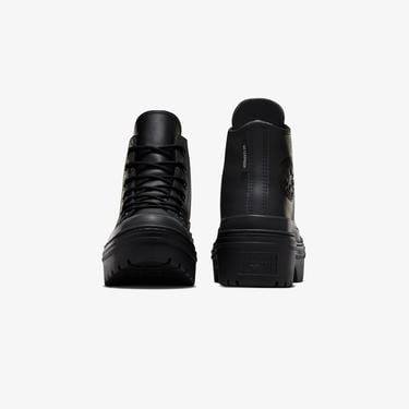  Converse Chuck Taylor All Star Lugged Heel Kadın Siyah Deri Platform Sneaker