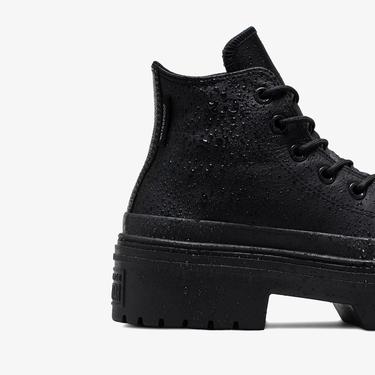  Converse Chuck Taylor All Star Lugged Heel Kadın Siyah Deri Platform Sneaker