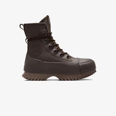  Converse Chuck Taylor All Star Lugged 2.0 CC Unisex Kahverengi Deri Platform Bot