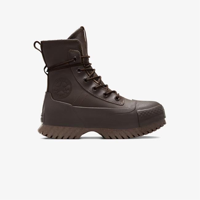  Converse Chuck Taylor All Star Lugged 2.0 CC Unisex Kahverengi Deri Platform Bot