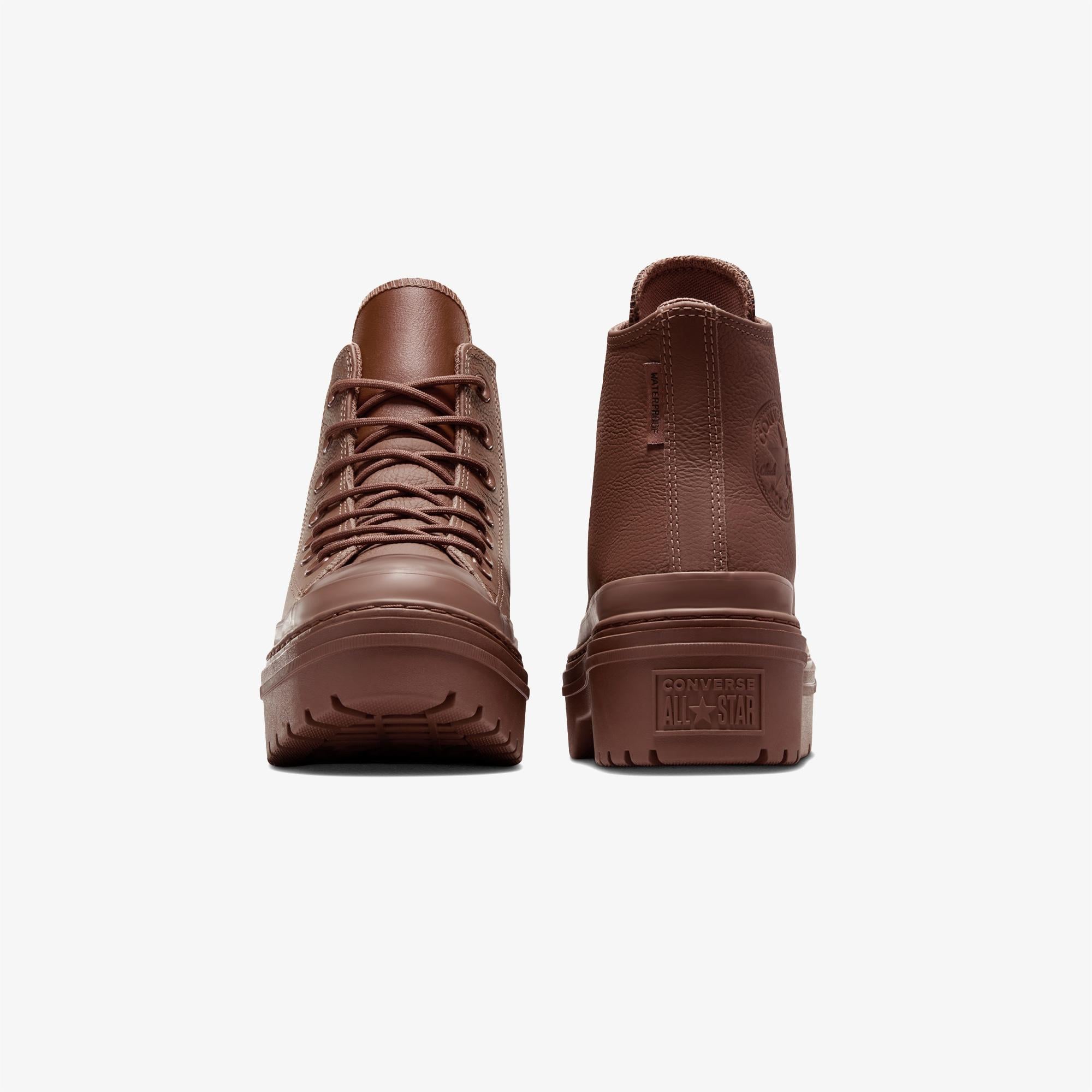 Converse Chuck Taylor All Star Lugged Heel Kadın Kahverengi Deri Platform Bot