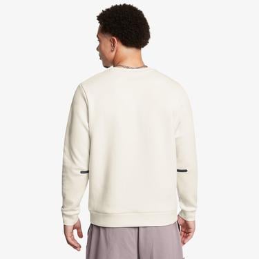  Under Armour Unstoppable Fleece Bisiklet Yaka Erkek Beyaz Sweatshirt