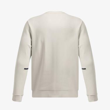  Under Armour Unstoppable Fleece Bisiklet Yaka Erkek Beyaz Sweatshirt
