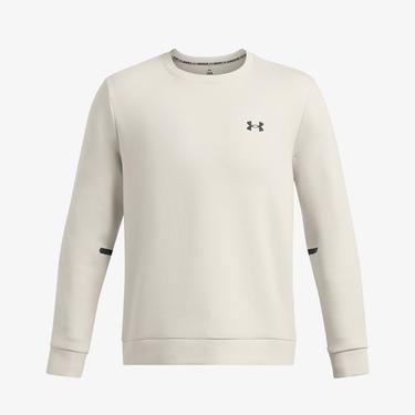  Under Armour Unstoppable Fleece Bisiklet Yaka Erkek Beyaz Sweatshirt