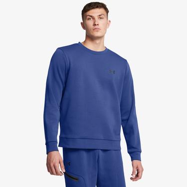  Under Armour Unstoppable Flc Crew Eu Erkek Mavi Sweatshirt