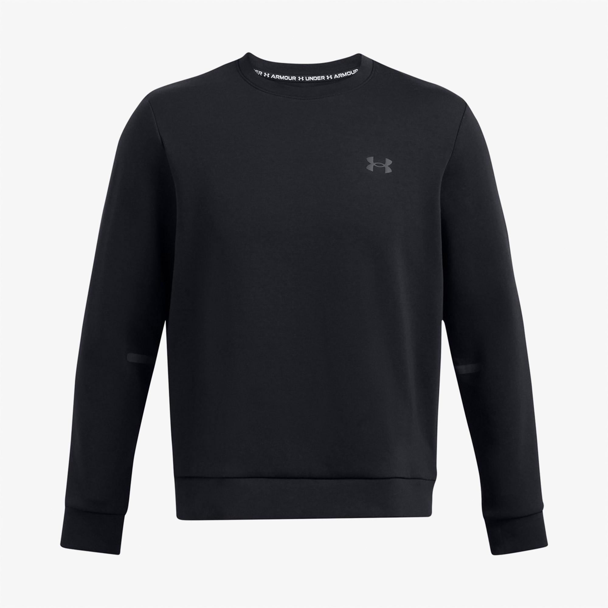 Under Armour Unstoppable Flc Crew Eu Erkek Siyah Sweatshirt