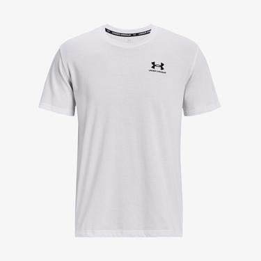  Under Armour Logo Emb Heavyweight Ss Erkek Beyaz T-Shirt