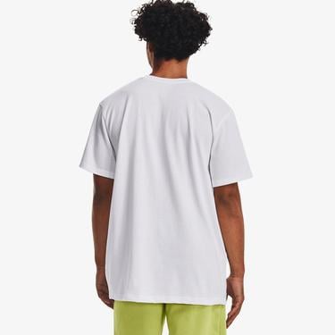  Under Armour Logo Emb Heavyweight Ss Erkek Beyaz T-Shirt
