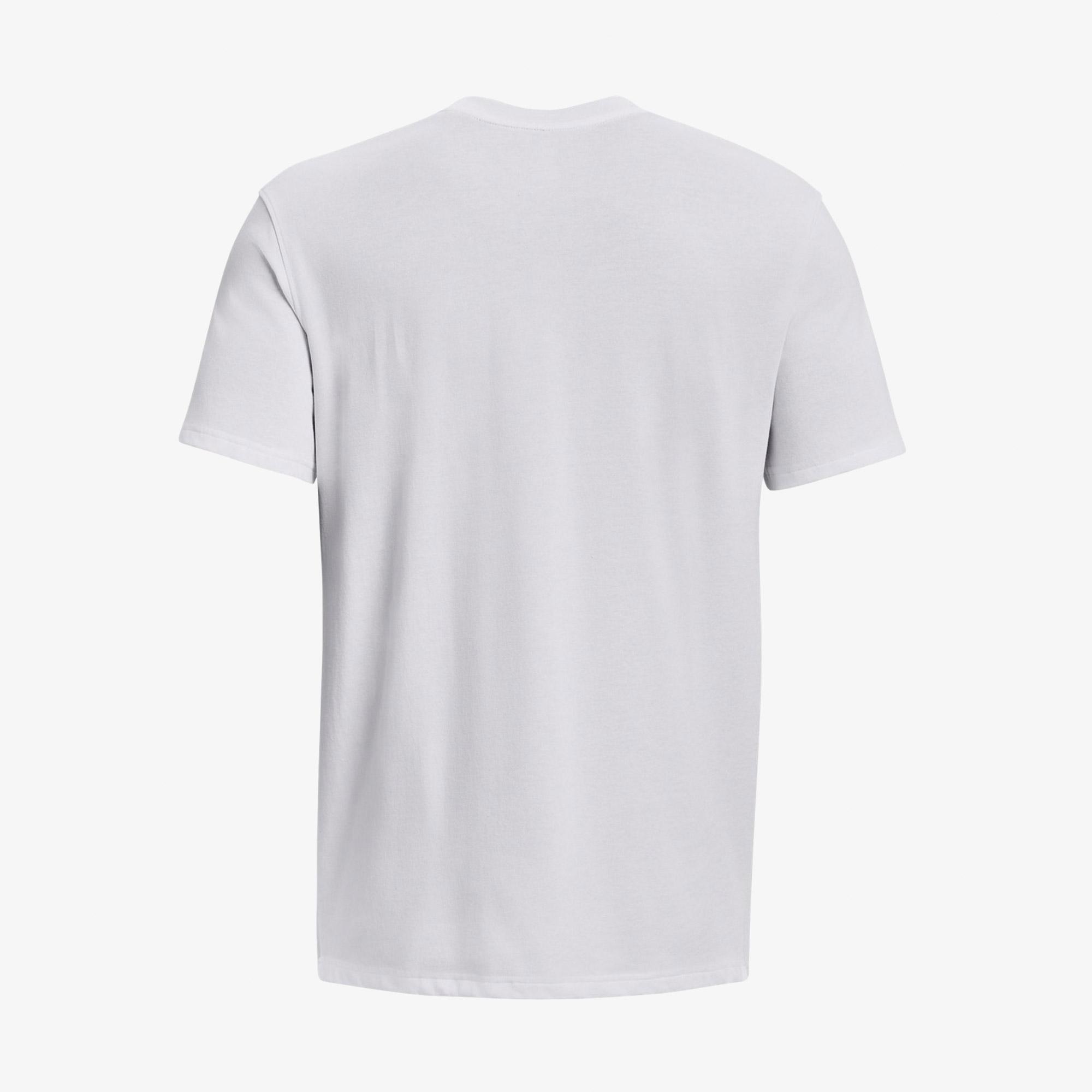 Under Armour Logo Emb Heavyweight Ss Erkek Beyaz T-Shirt