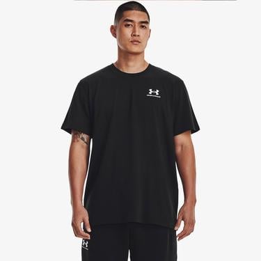  Under Armour Logo Nakışlı Heavyweight Siyah Kısa Kollu Erkek T?Shirt