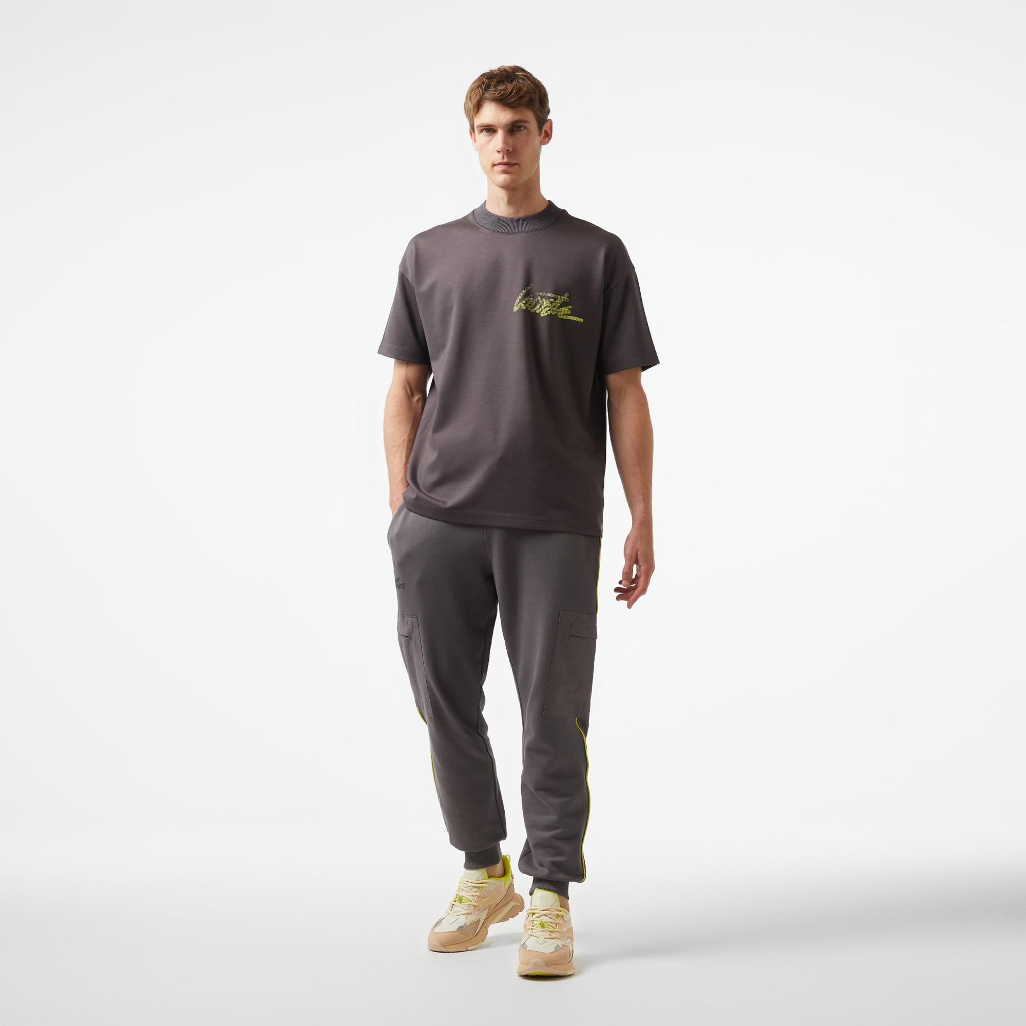 Lacoste x House of SuperStep Erkek Siyah Eşofman Altı
