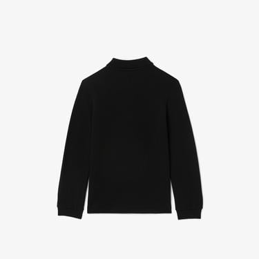  Lacoste Erkek Çocuk Regular Fit Uzun Kollu Siyah Polo