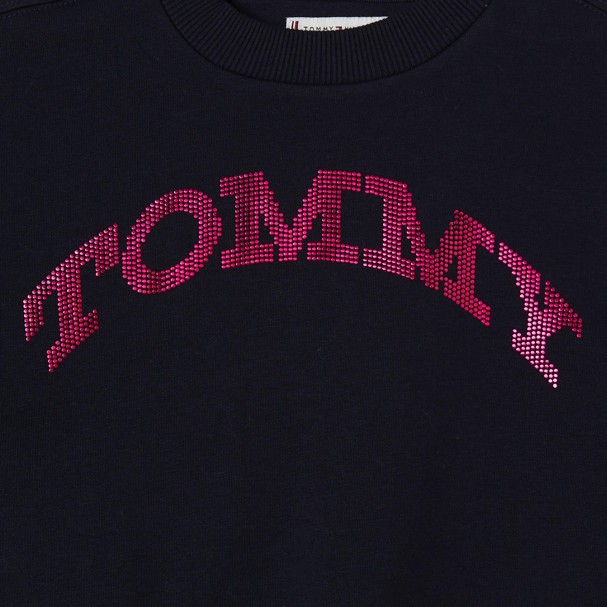 Tommy Hilfiger Tommy Dot Foil Çocuk Mavi Sweatshirt