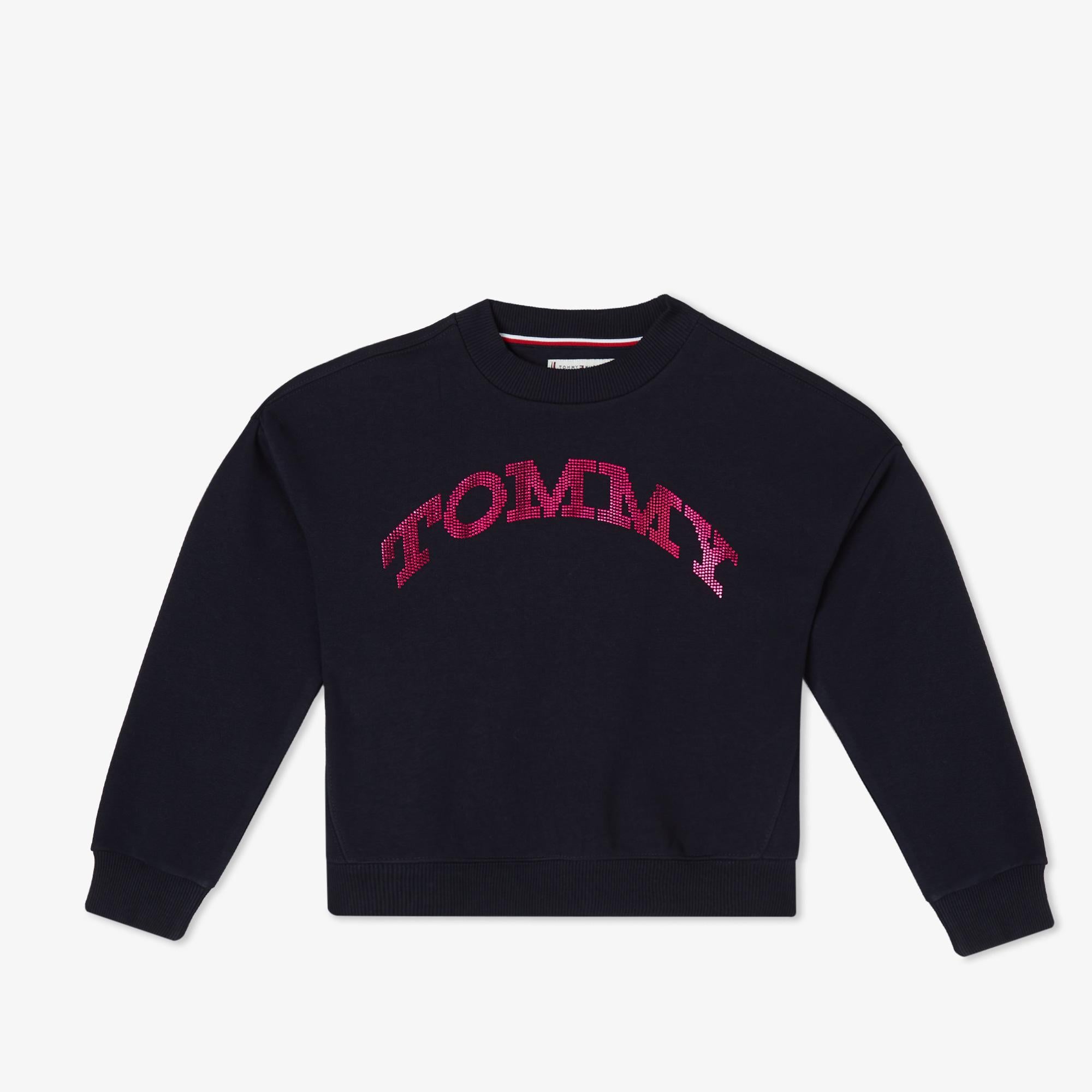 Tommy Hilfiger Tommy Dot Foil Çocuk Mavi Sweatshirt