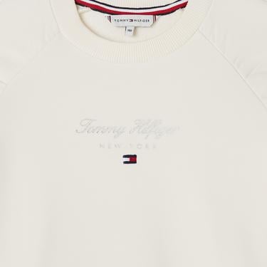  Tommy Hilfiger Nyc Foil Çocuk Beyaz Sweatshirt