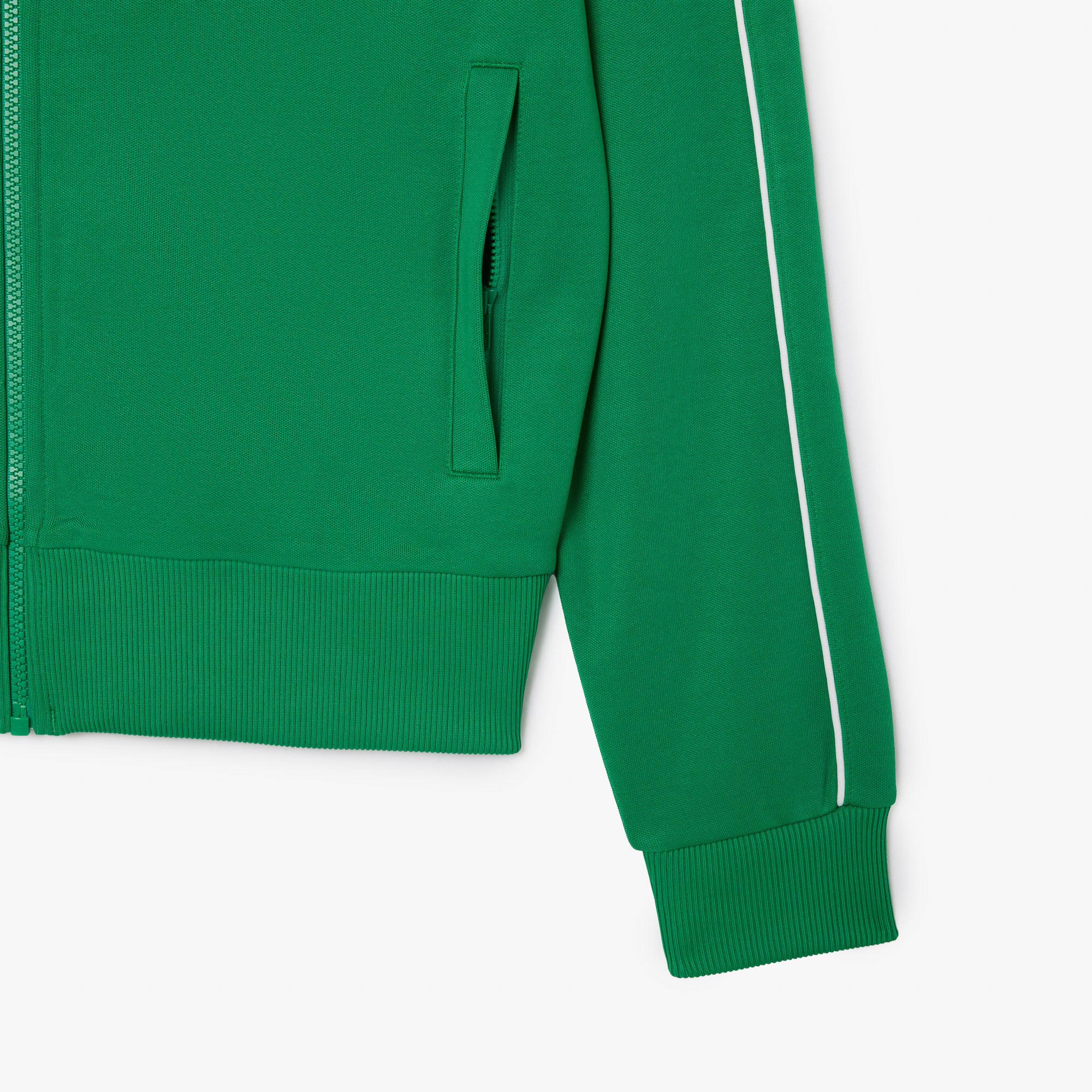 Lacoste Erkek Regular Fit Fermuarlı Yeşil Sweatshirt