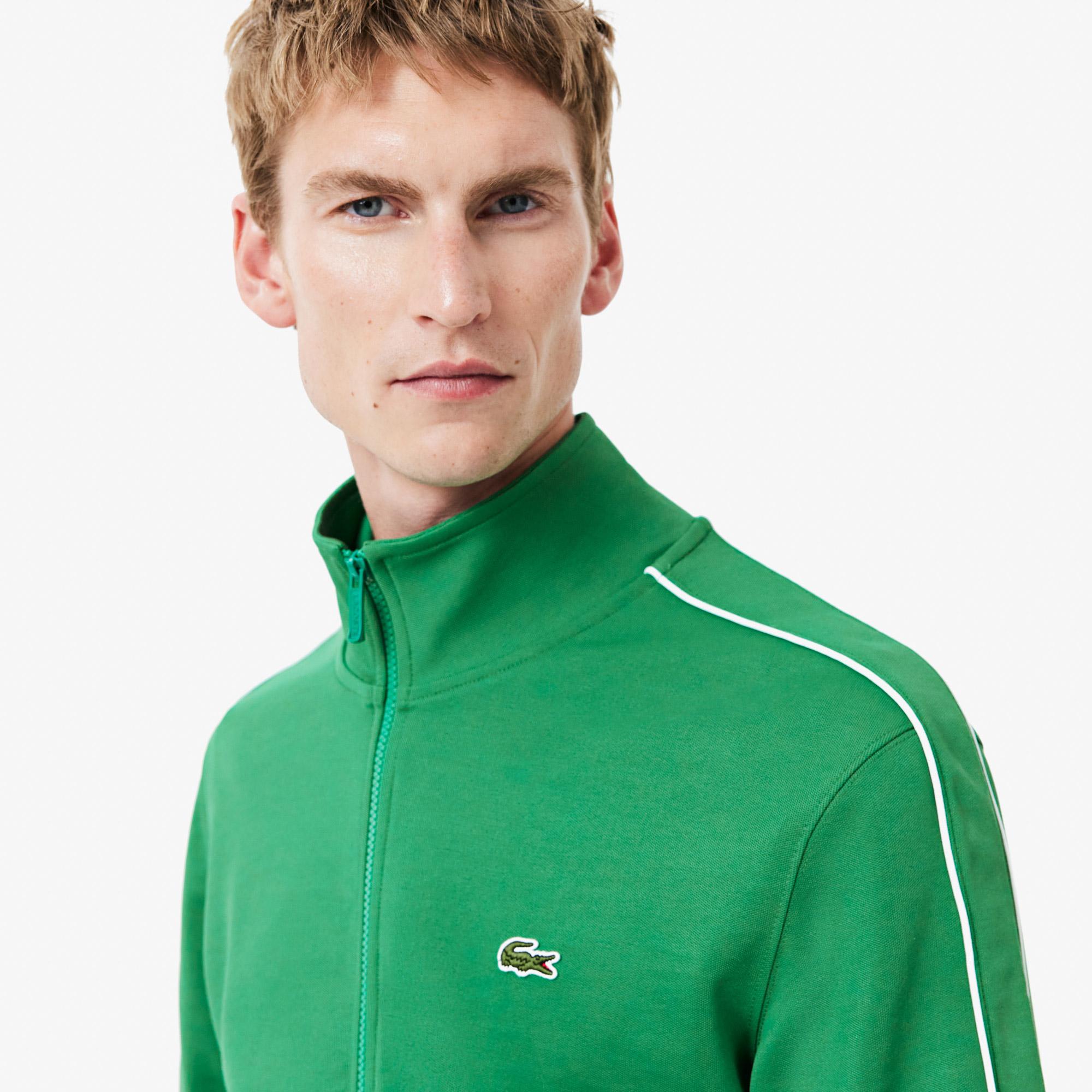 Lacoste Erkek Regular Fit Fermuarlı Yeşil Sweatshirt