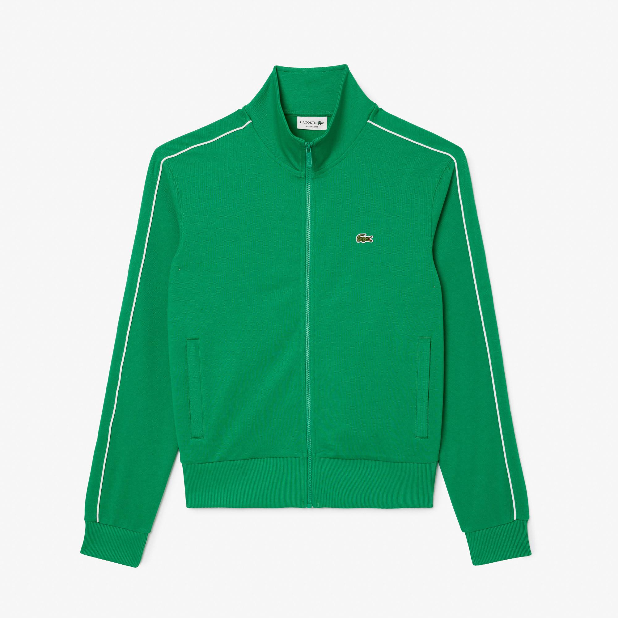 Lacoste Erkek Regular Fit Fermuarlı Yeşil Sweatshirt