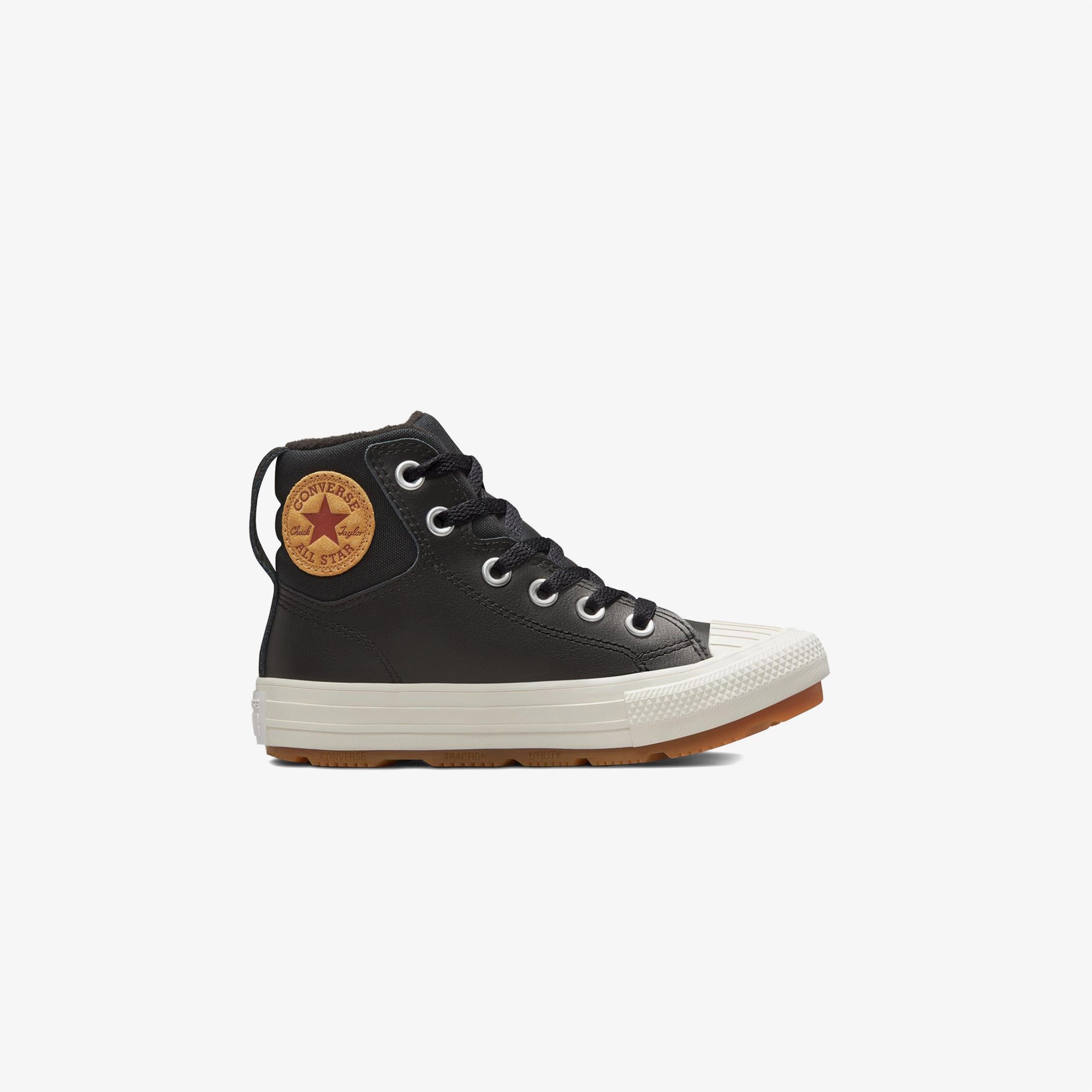  Converse Chuck Taylor All Star Berkshire Çocuk Siyah Deri Bot