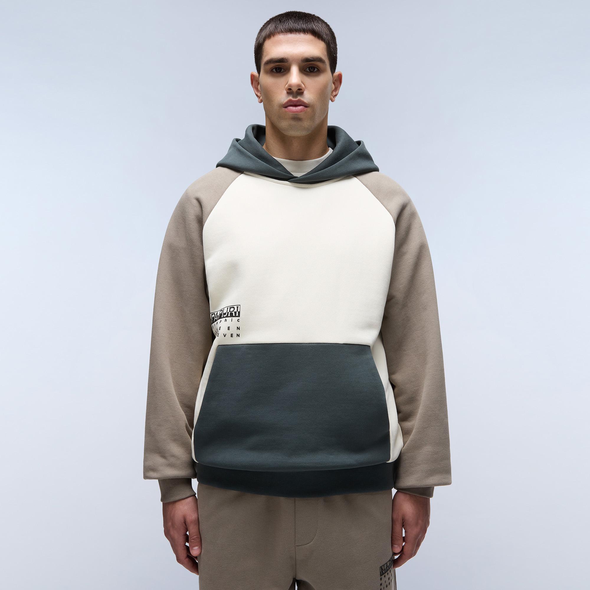 Napapijri B-Premium H Erkek Krem Sweatshirt