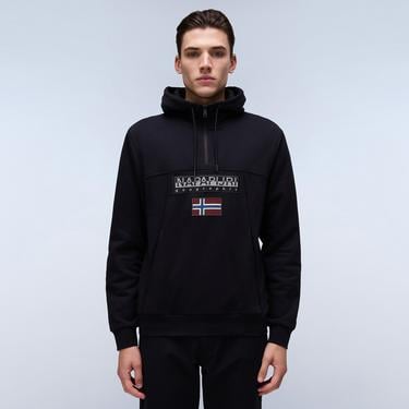  Napapijri Burgee Hzh 2.0 Erkek Siyah Sweatshirt