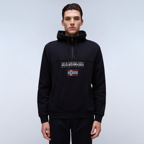  Napapijri Burgee Hzh 2.0 Erkek Siyah Sweatshirt
