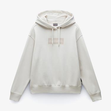  Napapijri Box Logo Kadın Bej Sweatshirt