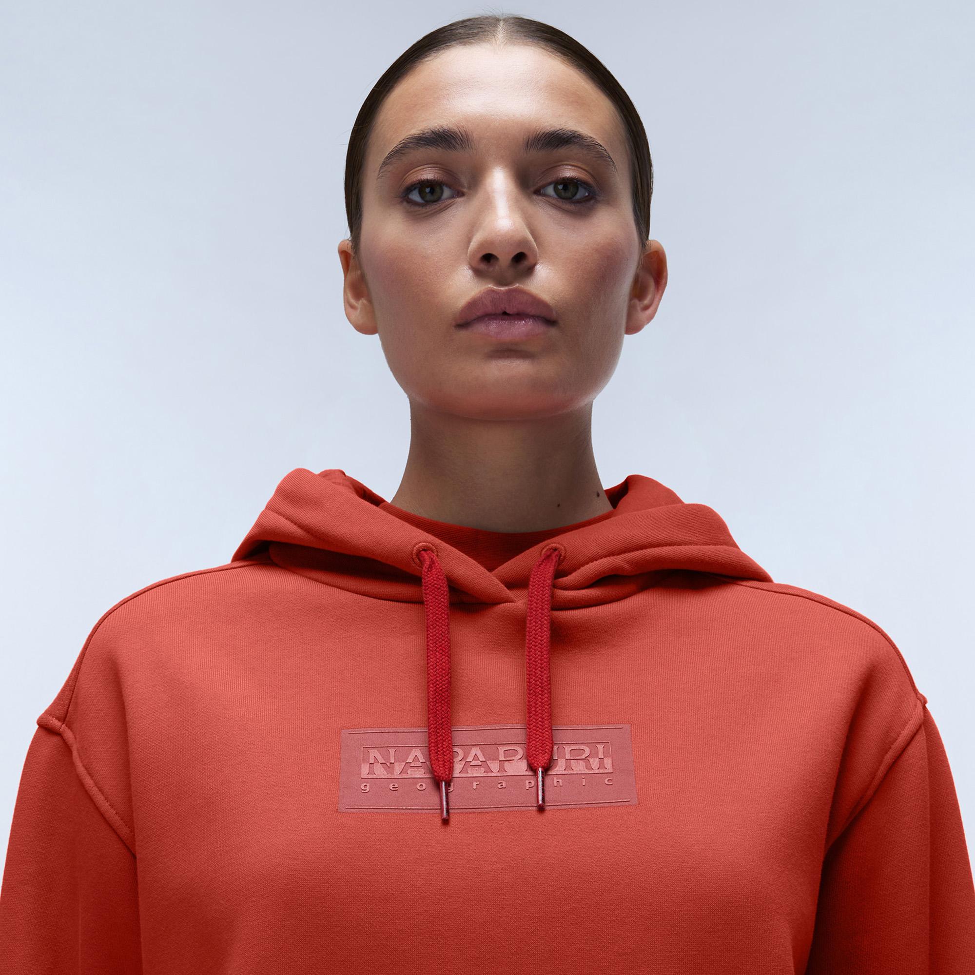 Napapijri B-Box Logo H W Kadın Kırmızı Sweatshirt