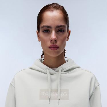  Napapijri Box Logo Kadın Bej Sweatshirt