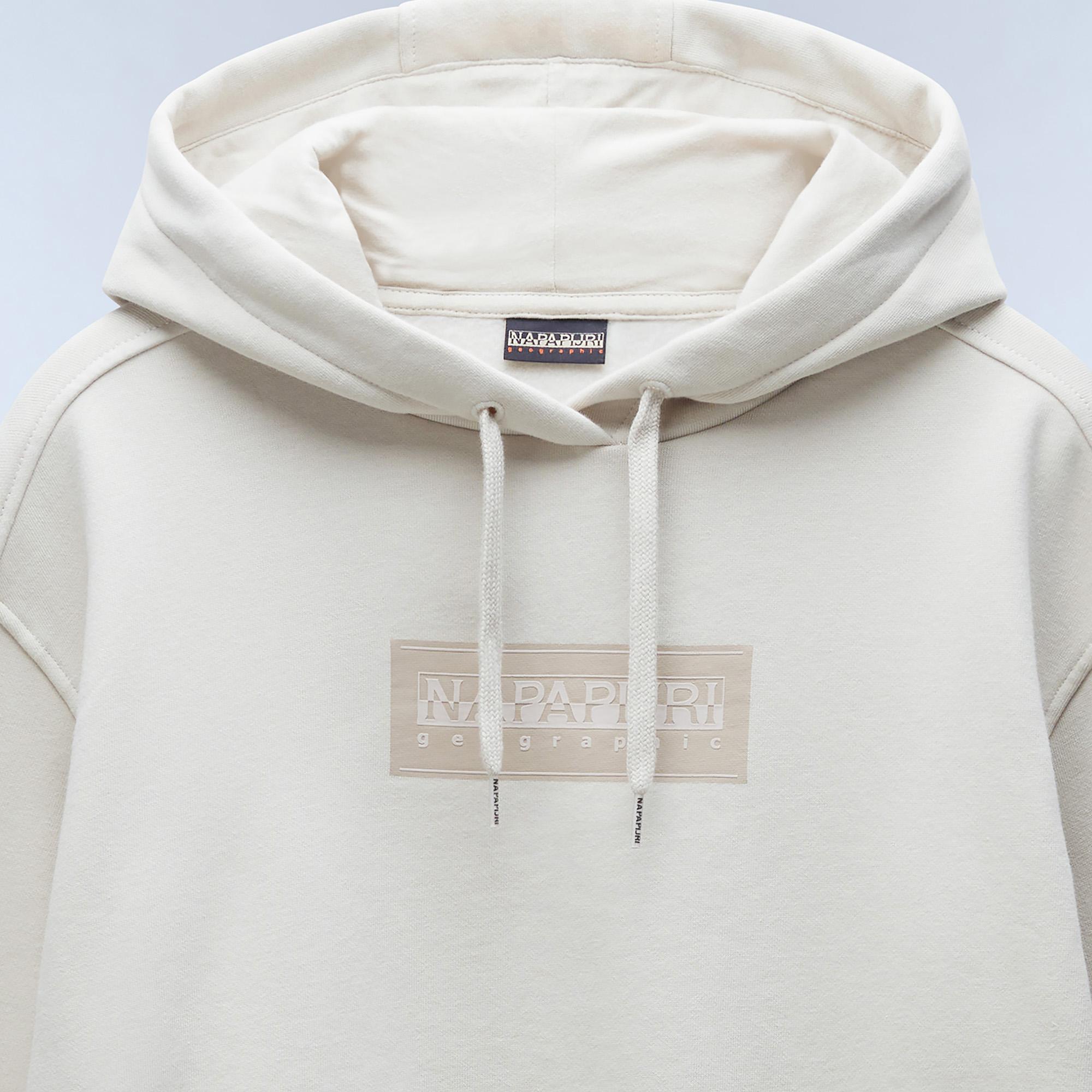 Napapijri Box Logo Kadın Bej Sweatshirt