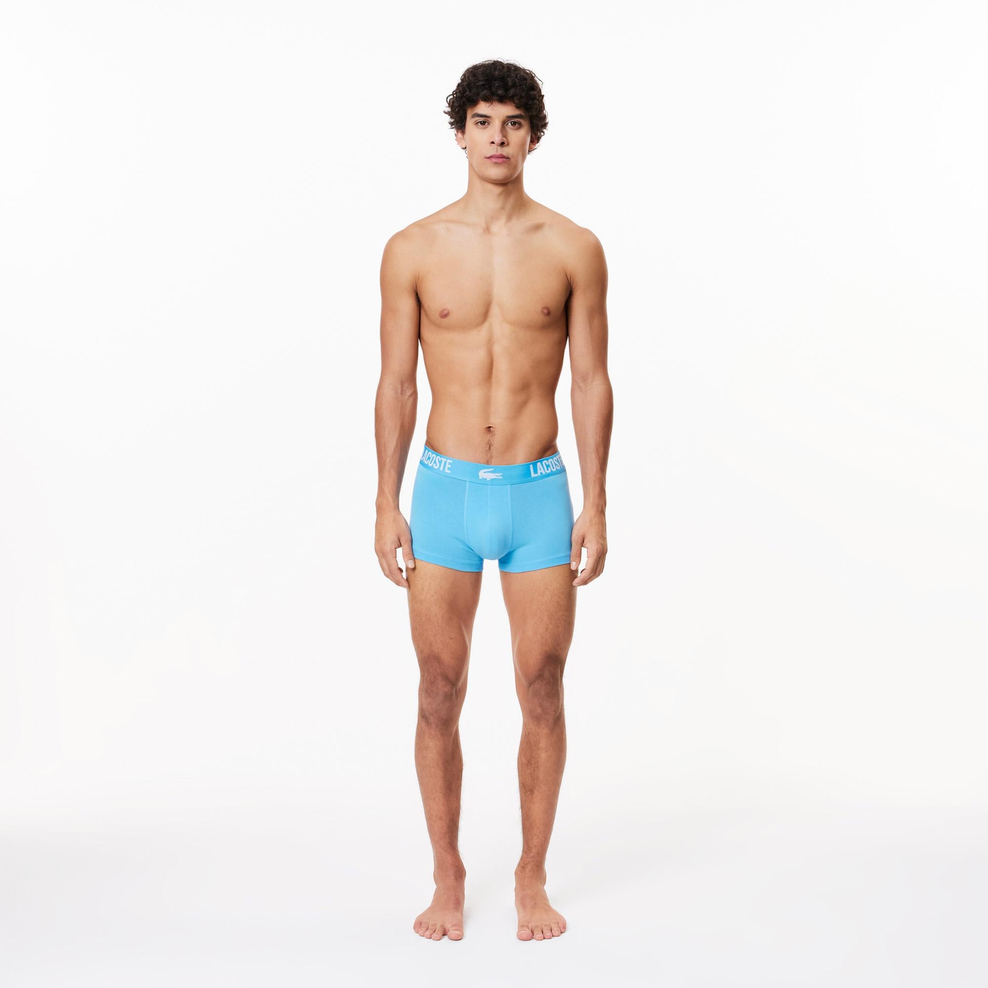 Lacoste Erkek 3'lü Renkli Boxer