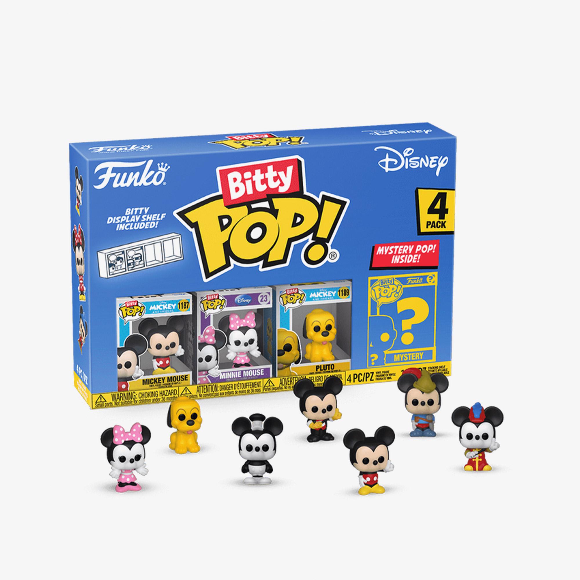 Funko Bitty Pop: Disney- Mickey 4Lü Paket Renkli Figür