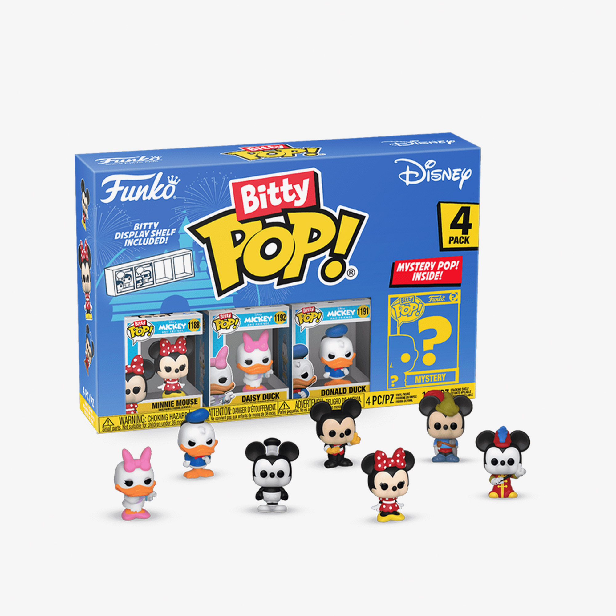  Funko Bitty Pop: Disney 4'lü Paket Renkli Figür - Seri 3