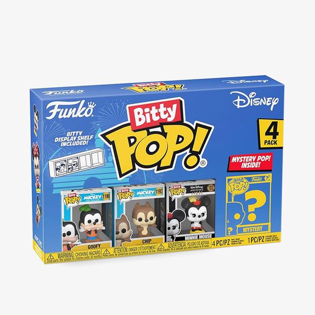  Funko Bitty Pop: Disney -Goofy 4Lü Paket Renkli Figür