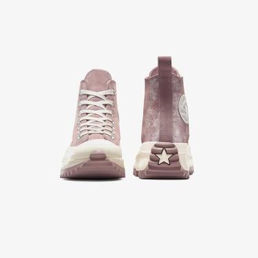  Converse Run Star Hike Unisex Pembe Süet Platform Sneaker