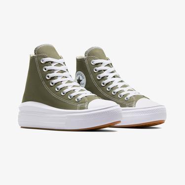  Converse Chuck Taylor All Star Move Platform Kadın Haki Sneaker