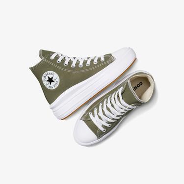  Converse Chuck Taylor All Star Move Platform Kadın Haki Sneaker